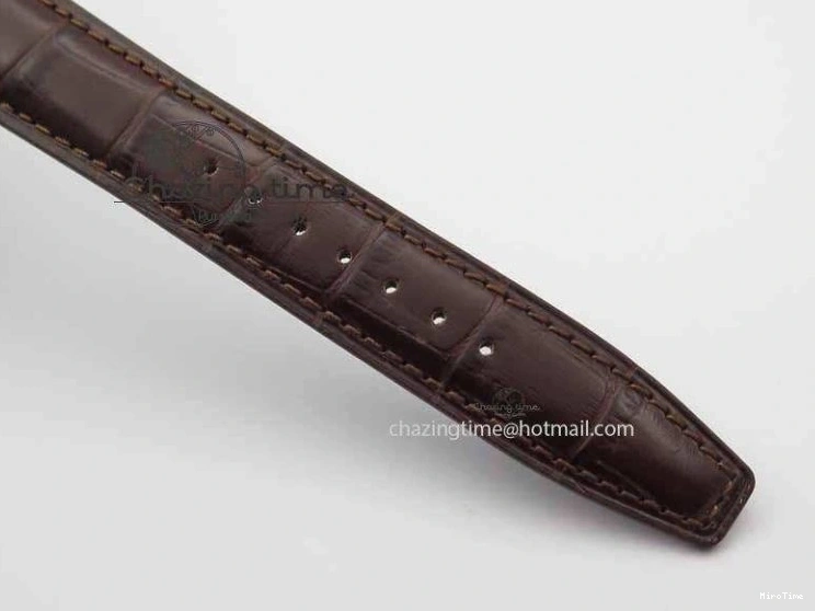 MIROTIME 0128 Unique Portuguese IW3714 Diam ZF V2 1:1 Best Edition Gray Dial On Brown Leather Strap A79350 (Slim Movement) 7250